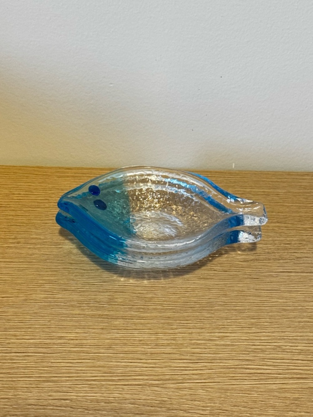 Fused Glass Fish-Shaped Decorative Dish x 2